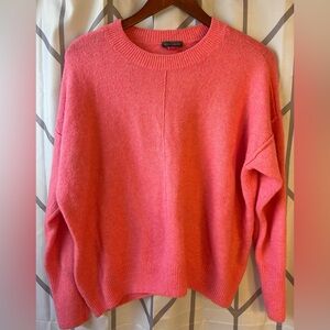 Vince Camuto Coral Pink Crew Neck Sweater